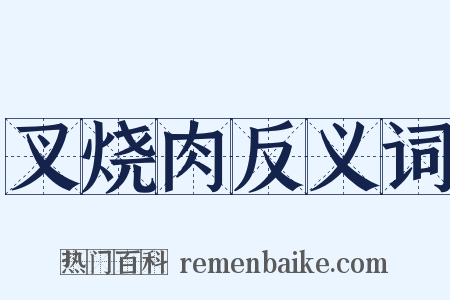 叉烧肉反义词是什么意思的图片